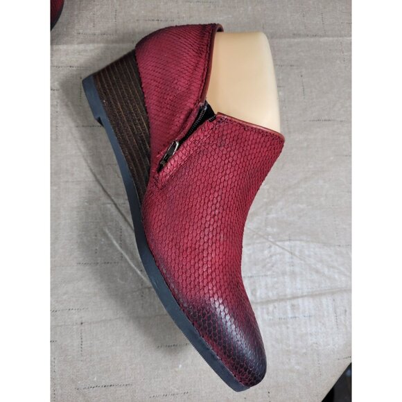 Bussola Women's Size 9 39 Ankle Boots Weyburn Willow Wedges Missouri Wine (869) - Picture 7 of 9